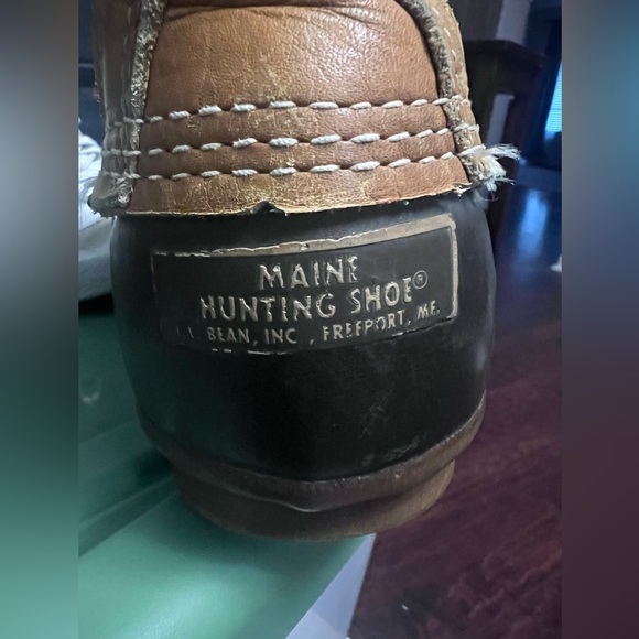 Vintage 1970s LL Bean Men Sz 10 M Maine Hunting Shoe 10" Duck Boots Style EUC - Picture 7 of 7